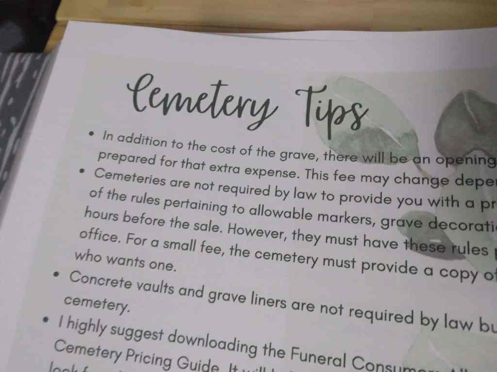 How to choose a cemetery